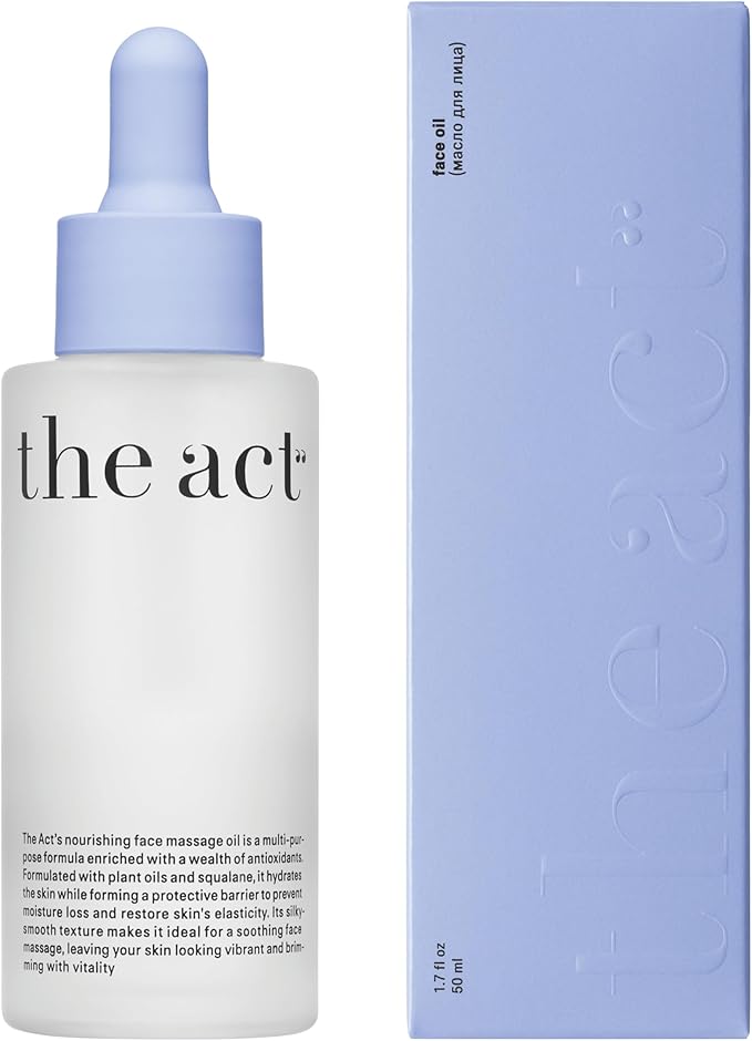 The Act Face Oil - 50ml | Nourishing & Hydrating Facial Oil | Brightening, Anti-Aging, and Skin Rejuvenating Formula