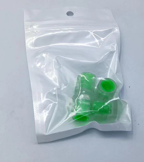 Car Luminous Tire Valve Cap(4 pcs set) - طقم أغطية صمامات الإطارات المضيئة للسيارة – 4 قطع لمظهر أنيق وقيادة آمنة ليلاً